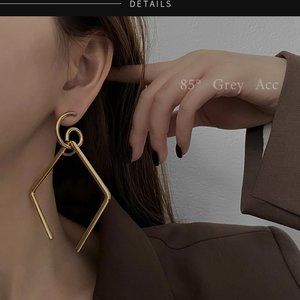 Bold metal earrings